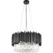 Canada LED 22 inch Black Chandelier Ceiling Light